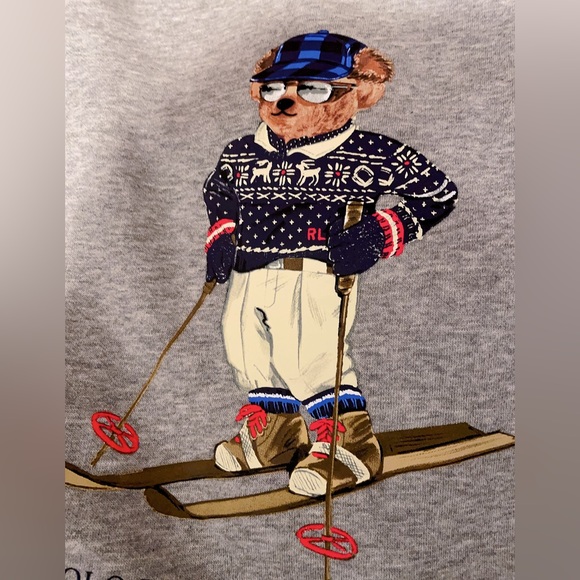 Ralph lauren polo holiday men ski bear sweatshirt - Picture 2 of 4
